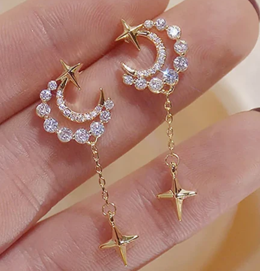 Aretes Luna (Dorado)