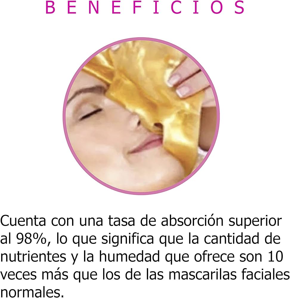 Mascarilla Gold Facial De Colágeno