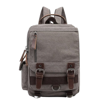 Mochila Tela Canva Con Asas Convertibles