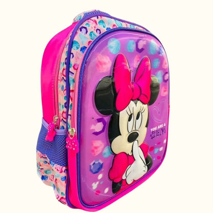 Mochila Niña Disney Original 3d y Luces