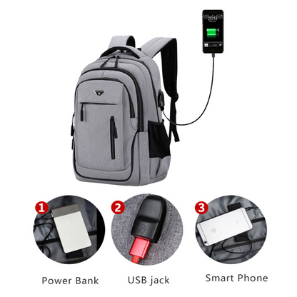 Mochila Tamaño Oficio Con Cargador USB
