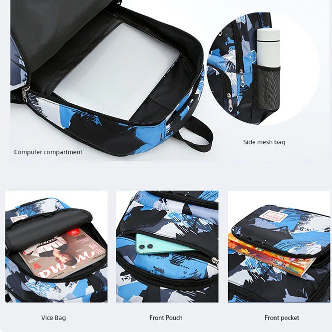 Mochila Juvenil Unisex Set 3 Piezas