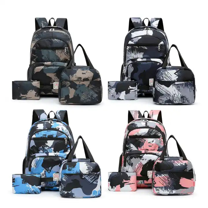 Mochila Juvenil Unisex Set 3 Piezas