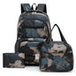 Mochila Juvenil Unisex Set 3 Piezas