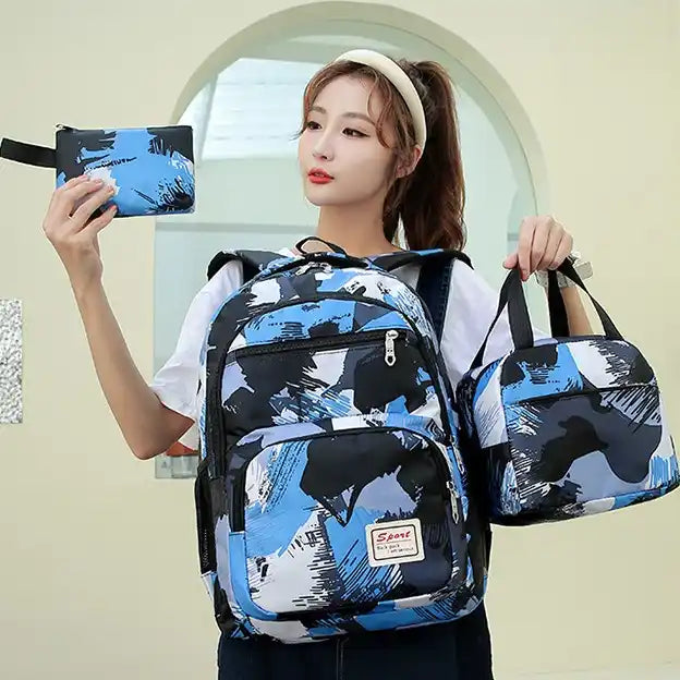 Mochila Juvenil Unisex Set 3 Piezas