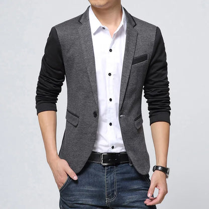 Liseaven Brand Clothing Blazer Men Fashion Coat Slim Male