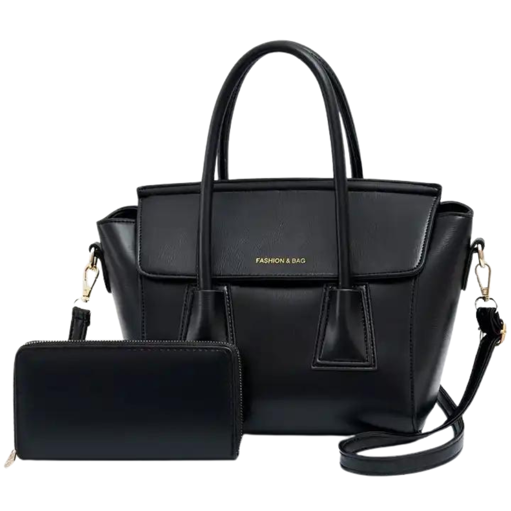 Cartera de cuero con billetera